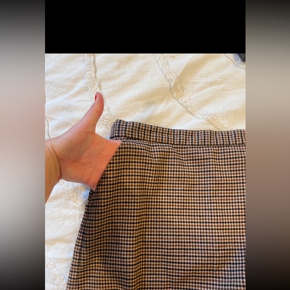 Banana Republic Brown Checkered Mini Skirt - Picture 5 of 8